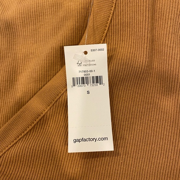 Women’s Brown Gap Long Sleeve Tee - Picture 2 of 7